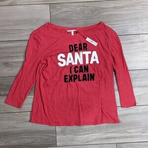 Victoria's Secret "Dear Santa, I Can Explain" 3/4 Length Tee